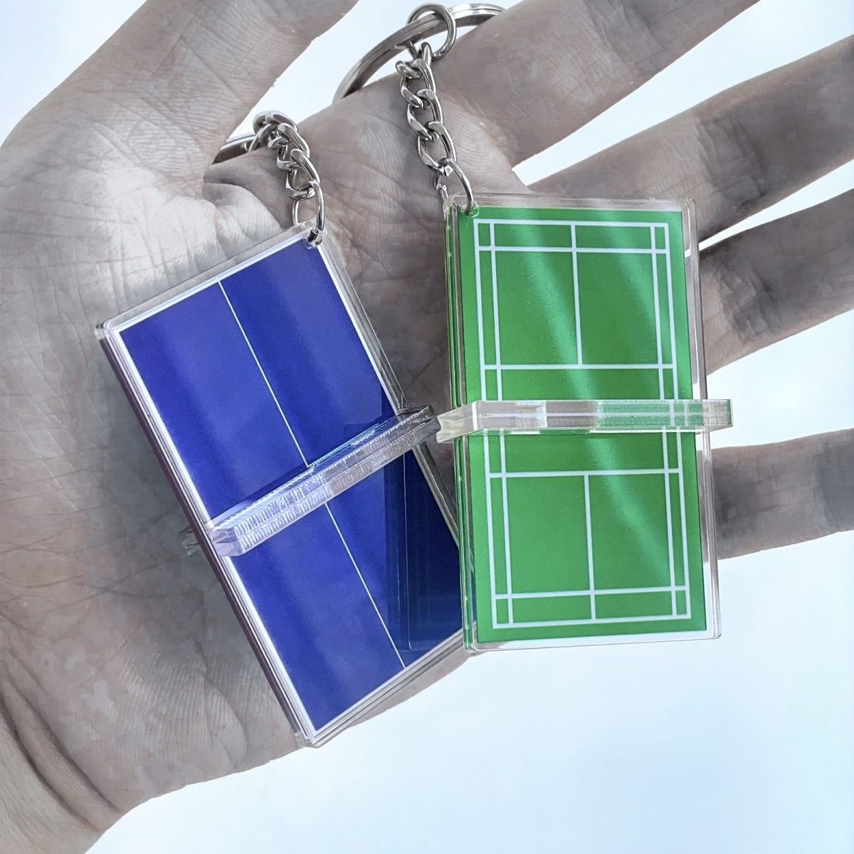 Acrylic Badminton Tennis Keych – Table Tennis Keychain Bewertung und Preis