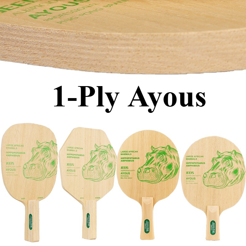 JEELS Green Hippo 1 Ply Ayous  – Table Tennis Paddles Bewertung und Preis