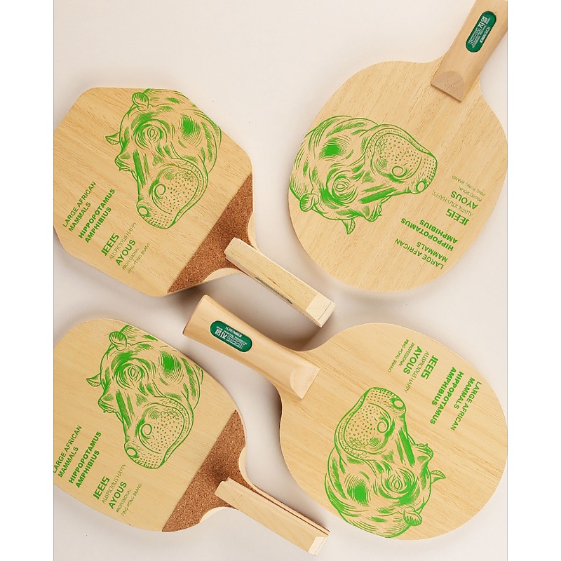 JEELS Green Hippo 1 Ply Ayous  – Table Tennis Paddles Bewertung und Preis
