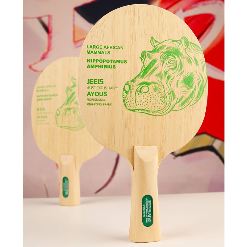 JEELS Green Hippo 1 Ply Ayous  – Table Tennis Paddles Bewertung und Preis