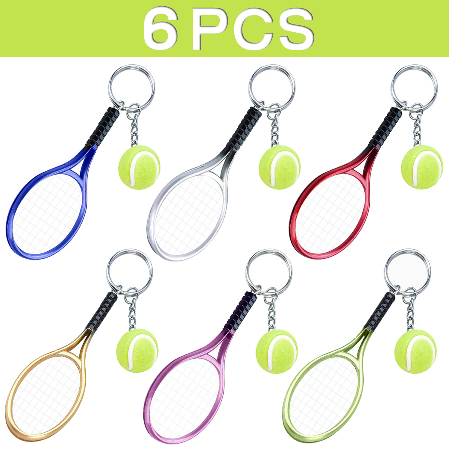 6Pcs Tennis Table Tennis Ping  – Table Tennis Keychain Bewertung und Preis