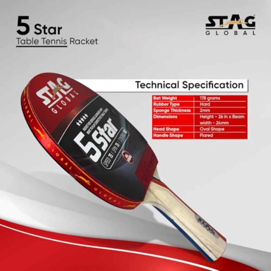 STAG GLOBAL Table Tennis Racke – Table Tennis Intermediate Level Bewertung und Preis