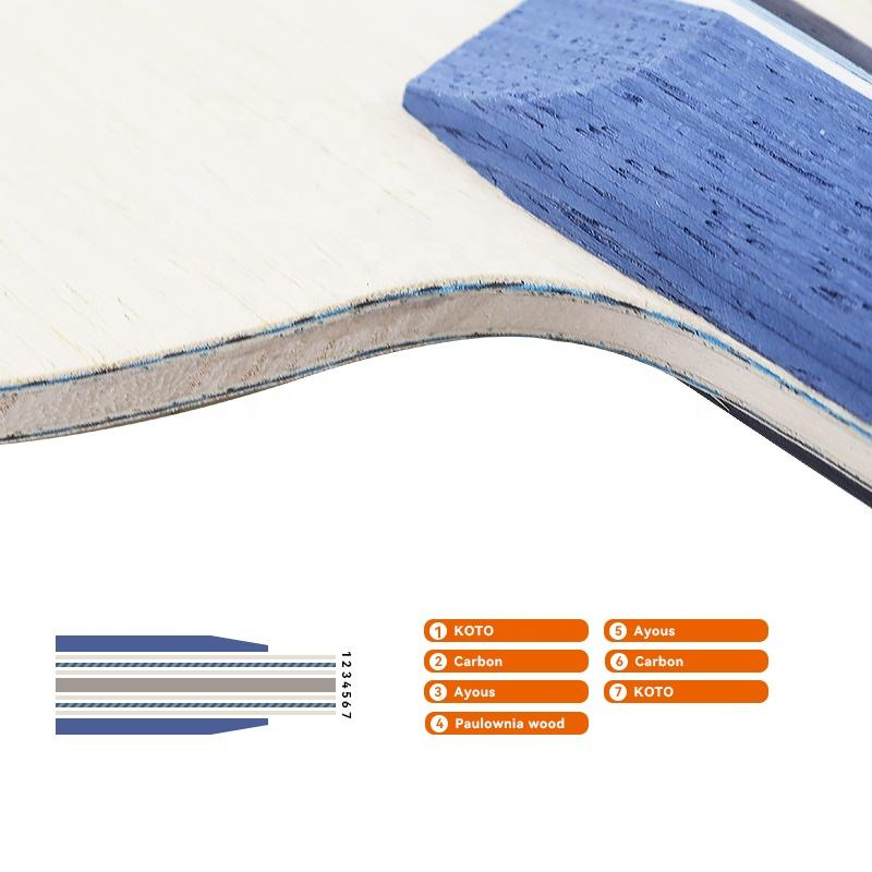 1PCS Blue Carbon Fiber Table T – Table Tennis Paddles Bewertung und Preis