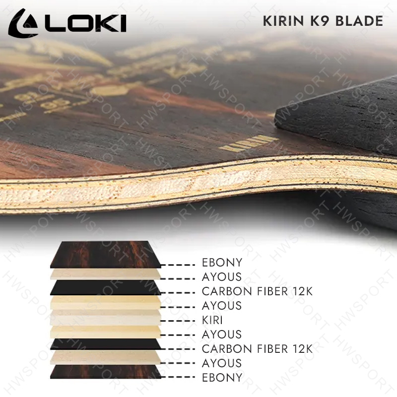 LOKI KIRIN K9 K10 K11 Table Te – Table Tennis Yasaka Bewertung und Preis